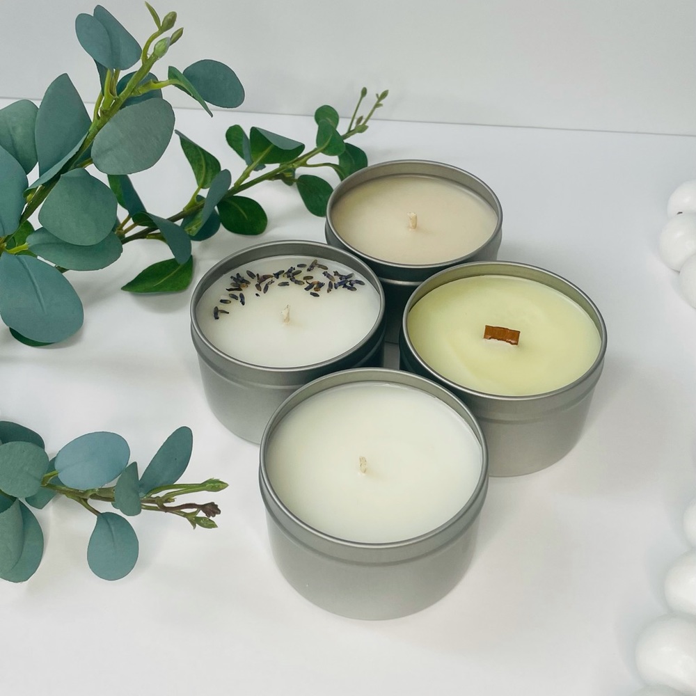 Soy wax blend, different scents: lavender, ocean breeze, pumpkin, orange blossom